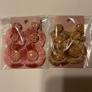Brand new fringe style earrings